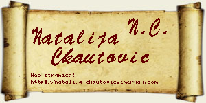 Natalija Čkautović vizit kartica